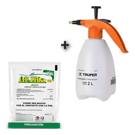 Combo Herbicida Para Secar Maleza Fumigador Domestico 2 L Meses Sin