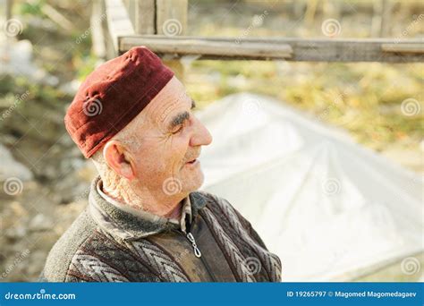 Senior Man In Red Cap Stock Image Image Of Casual Sunlight 19265797