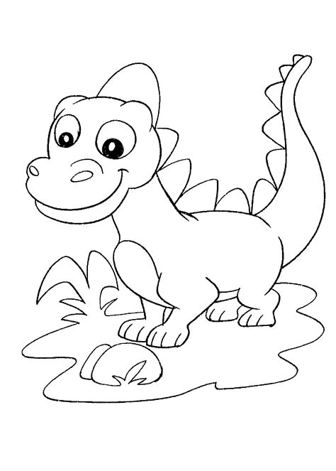 Desenho Para Colorir Dinossauro BRAINCP