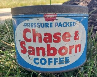 Vintage Chase Sanborn Coffee Tin Etsy