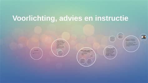 Voorlichting Advies En Instructie By Marjet Becherer On Prezi