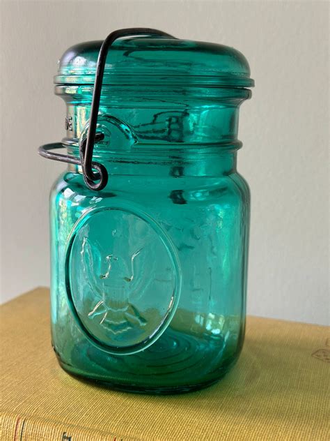 Set Of 3 Vintage Ball Ideal Canning Jars With Wire Close Lids Etsy