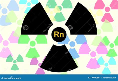 Radon Symbol Hexagon Frame Stock Photography CartoonDealer 110020724