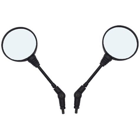 1pair Universal Folding Motorcycle Side Rearview Mirror 10mm For