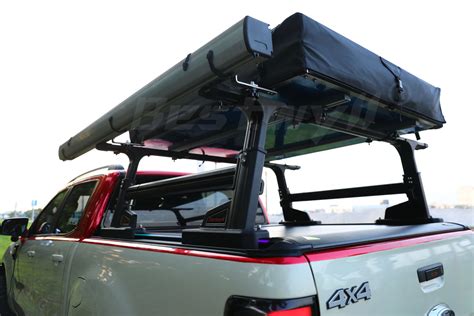 Bestwyll 4x4 Pickup Bed Rack Ladder Roller Cover Truck Bed Truck Cargo