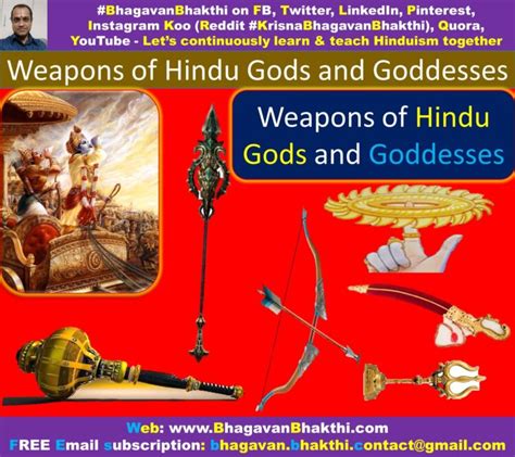 Hindu Gods And Goddesses Weapons Names What Are The Powerful Weapons