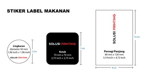 Ukuran Stiker Label Makanan Imagesee