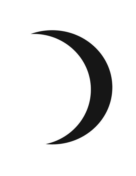 Crescent Moon Clipart Black And White | Free download on ClipArtMag