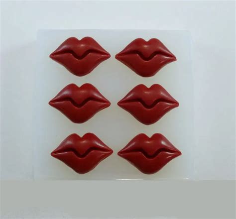 Q 190 Free Shipping Sexy Lips Silicon Mold Cake Decoration Mold Chocolate Tool In Cake Molds