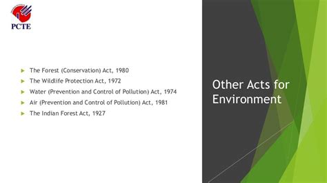 Presentation On Environmental Protection Act