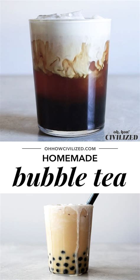 Homemade Bubble Tea Milk Tea Recipes Bubble Tea Recipe Coffee Drink Recipes