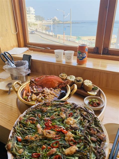 부산 해운대구 송정해수욕장 맛집 송포바를 해산물라면과 전복유부초밥이 있는 오션뷰 식당 네이버 블로그