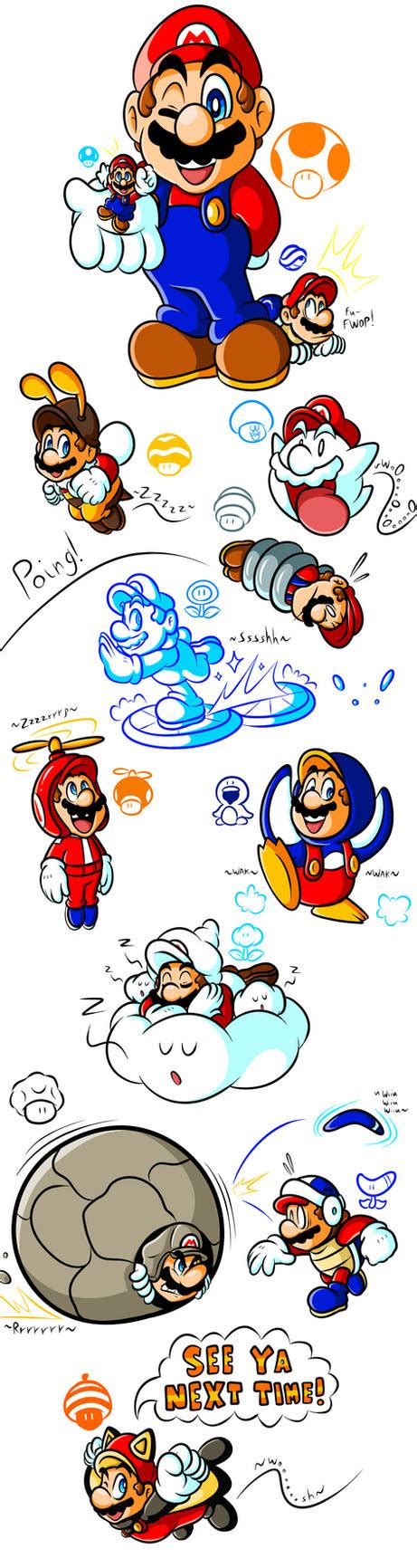 Mario S Gallery Of Power Ups 2006 2012 By Jamesthereggie On Deviantart