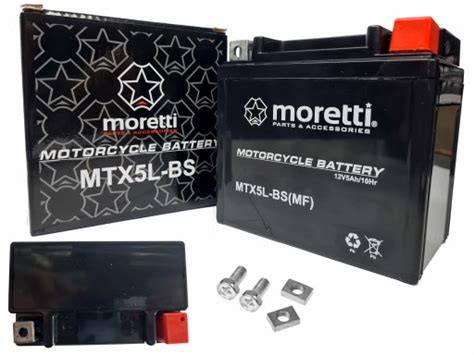 Akumulator Elowy Moretti V Ah A Ytx L Bs Mtx Atv Skuter Motor