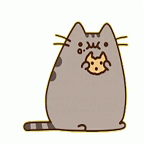 Pusheen Cookie Sticker Pusheen Cookie Eating Discover Share Gifs