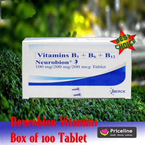 NEUROBION Vitamin B1 100mg B6 200mg B12 200mcg Box Of 100 Tablet