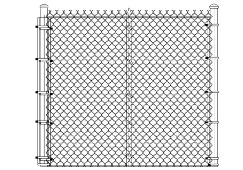 Chain Link Fence Cad Drawings Wirearttutorialpatterns