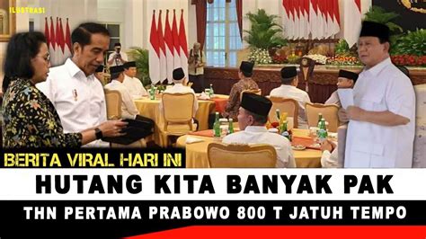 SRI MULYANI PERINGATKAN PRABOWO SOAL HUTANG RI Info Rakyat YouTube