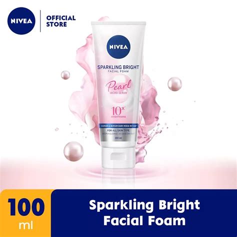 Jual Nivea Sparkling White Whitening Facial Foam 100 Ml Shopee Indonesia