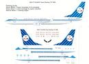 Two Six Decals 200 37 Boeing 737 800 KLM 90 Years Retro