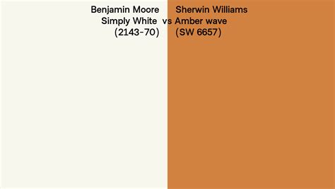 Benjamin Moore Simply White Vs Sherwin Williams Amber Wave