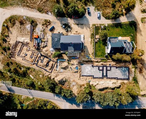 Construction site, aerial view Stock Photo - Alamy