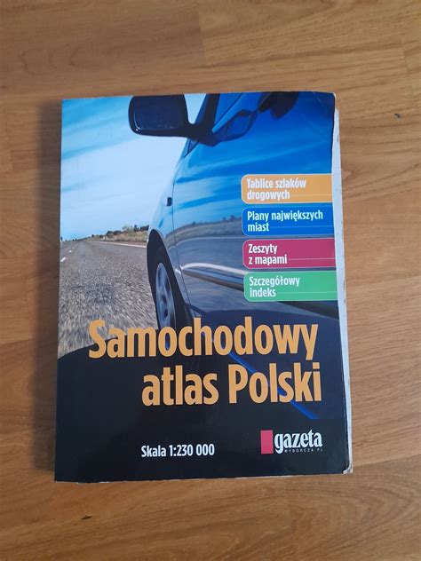 Mapa książka samochodowy atlas polski mapa samochodowa Warszawa