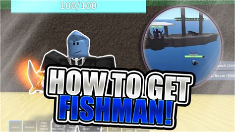 How To Get FISHMAN In One Piece Open Seas FAST Roblox YouTube