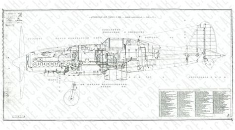 The Blueprint Drawing Shows An Airplane With Four Engines And Two Wings