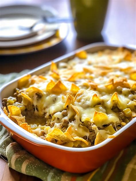 Homestyle Green Chile Beef Casserole