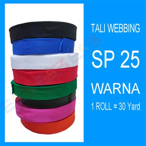 Tali Webbing Pita Bisban Bias Tape Webbing Rope Jv Tebal Roll