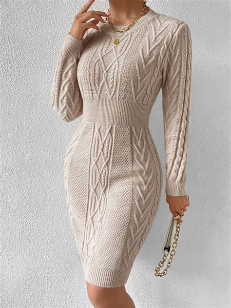 Knitted Dress Outfit Knit Lace Dress Long Knitted Dress Cable Knit