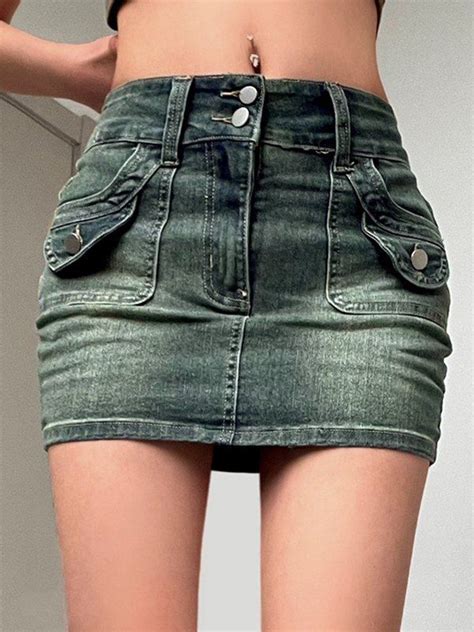 Skirts Denim Skirt Mini Skirts Trendy Outfits High Waisted Skirt