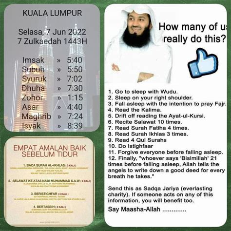 by affandi daud on waktu solat kl | How to fall asleep, Surah ...