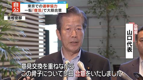 自民・公明 東京での選挙協力、復活で大筋合意（2023年8月31日掲載）｜日テレnews Nnn