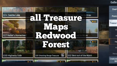 Undawn All Treasure Maps Redwood Forest Youtube