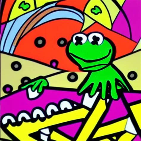 Kermit The Frog In The Style Of Romero Britto Stable Diffusion Openart