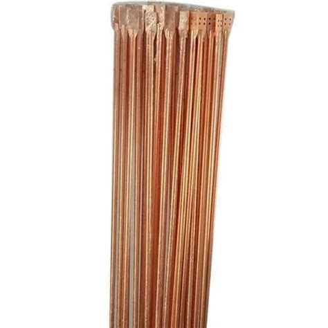 17 Mm Hot Rolled Copper Bonded Earthing Rod 100 Microns 1 3 Mtrs At