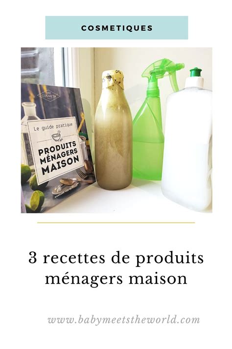 Recettes Pour Faire Ses Produits M Nagers Maison