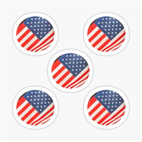 "American flag stickers" Sticker for Sale by picsbysusan | Redbubble