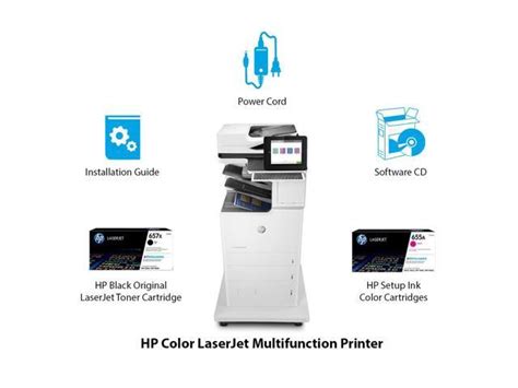 Hp Laserjet Enterprise Flow Mfp M Z Multifunction Printer Color