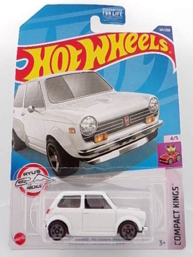 Custom 70 Honda N600 Hot Wheels 2022 White Compact Kings 4 5