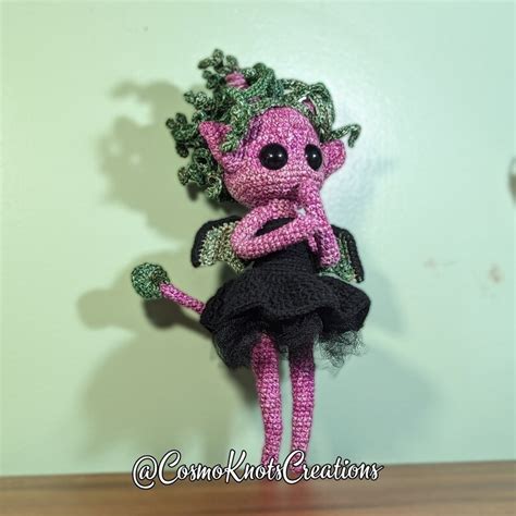 Crochet Lilith Posable Doll Etsy