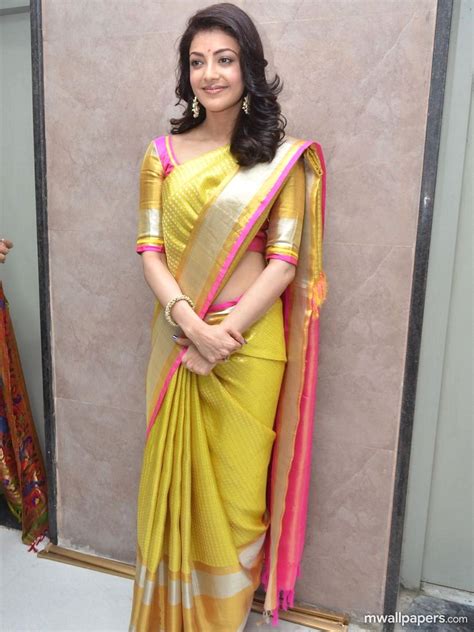 Kajal Agarwal In Saree Hd Photos (5464) - Kajal Agarwal Silk Saree - 900x1200 Wallpaper - teahub.io