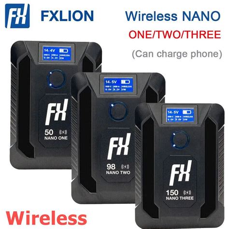 Fxlion Nano One Two Three Wireless Ultra Compact V Mount Battery