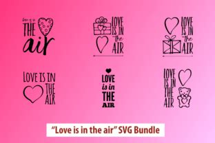 Valentines Love Is In The Air SVG Bundle Graphic By Kaio Medau