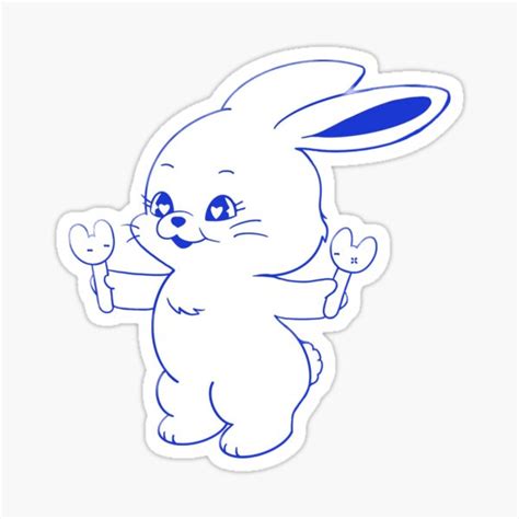 Newjeans Bunny Sticker By Gonnccishop Redbubble