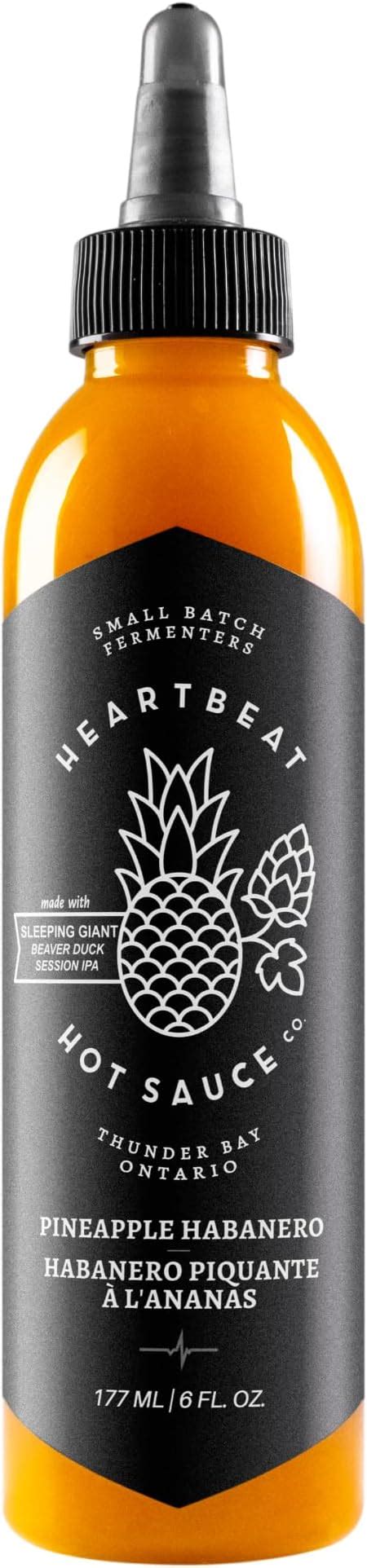 Heartbeat Hot Sauce Pineapple Habanero 6oz Uk Grocery