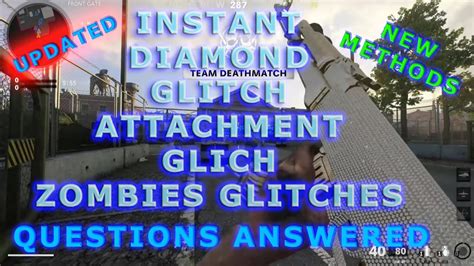 Cold War Glitches Updated Instant Diamond Camo Glitch Attachment Glitch