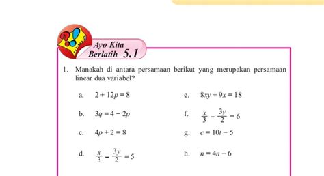 Kunci Jawaban Matematika Kelas 8 Halaman 203 Nomor 1 4 SMP MTs